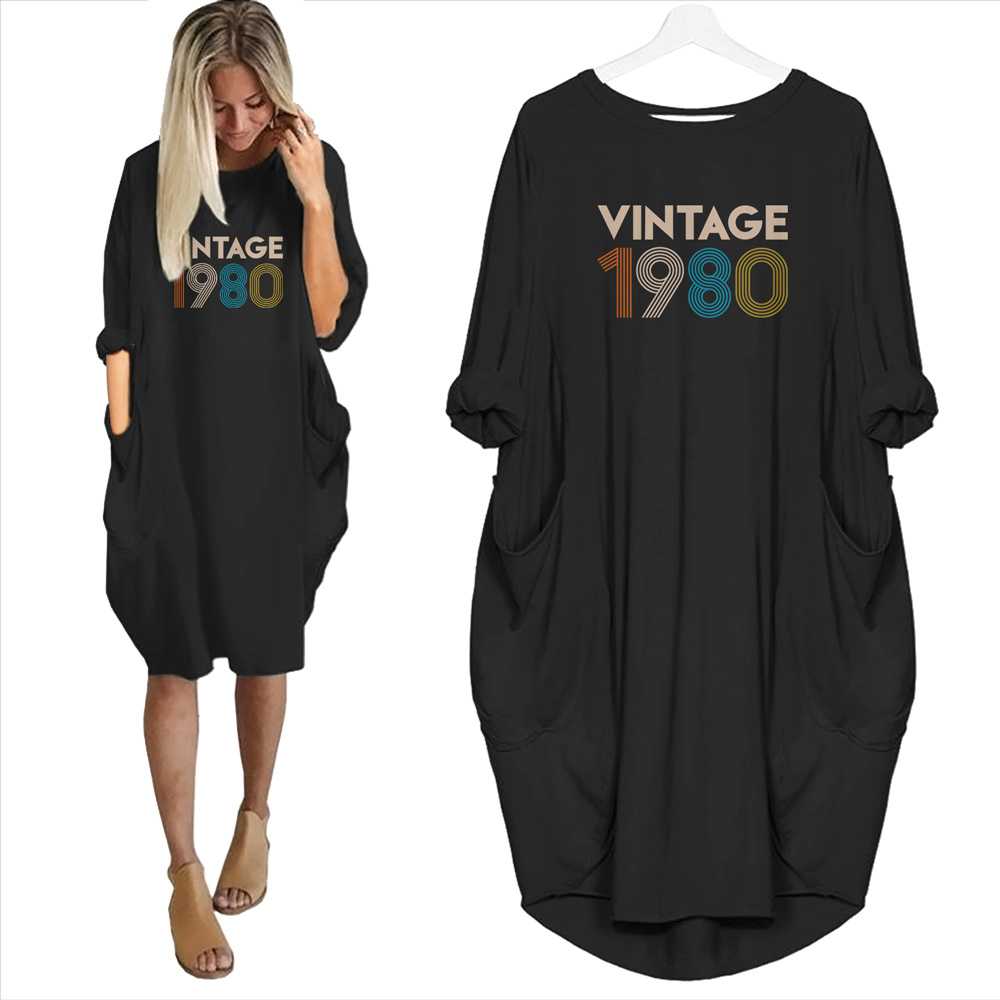 Vintage 1980 Limited Edition Pocket Dress