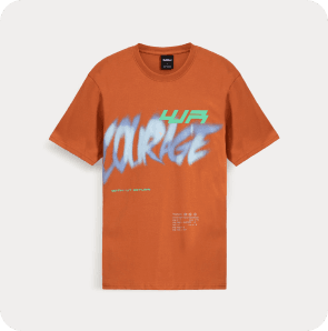 COURAGE GRAPHIC T-SHIRT