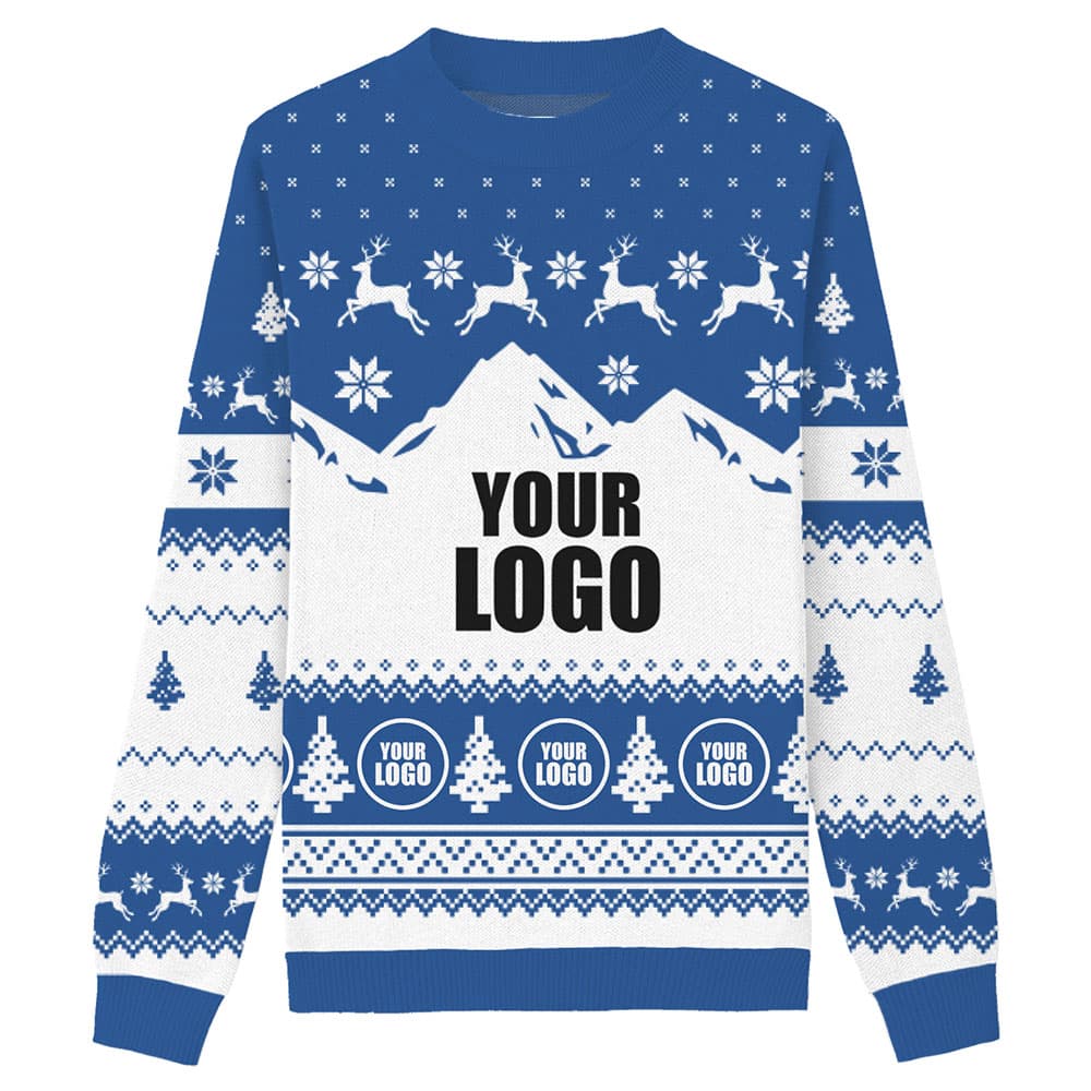 Custom Company Logo Knitted Ugly Christmas Sweater 6